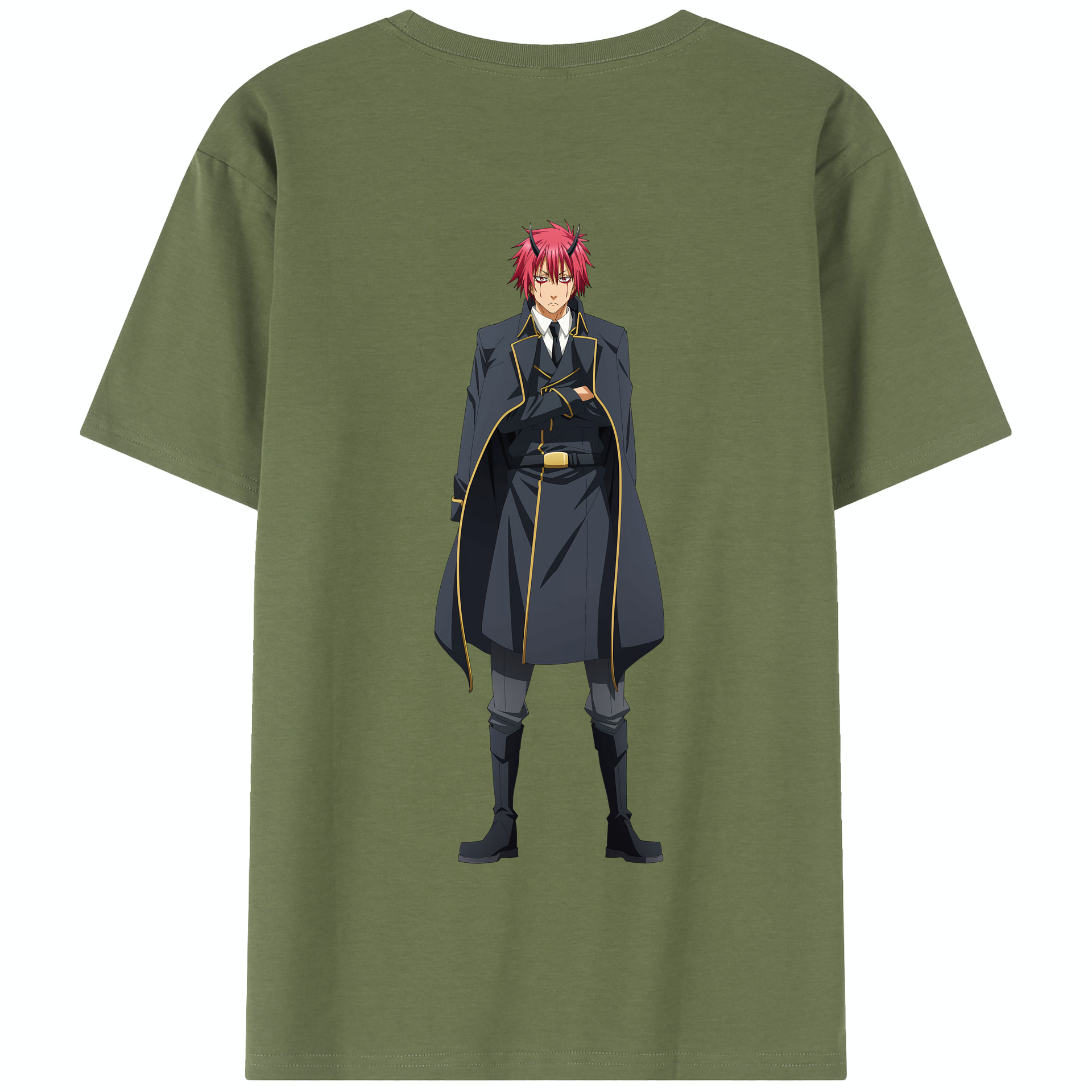 （画像用） 転スラ Regarding Reincarnated to Slime 綿100％半袖Tシャツ（背面プリント）